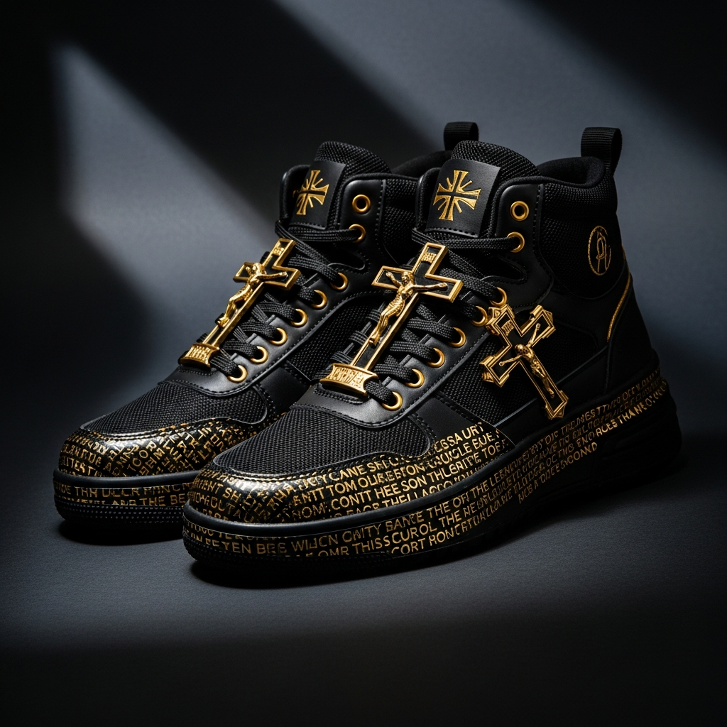 Scripture Gold Cross Lux Kicks
