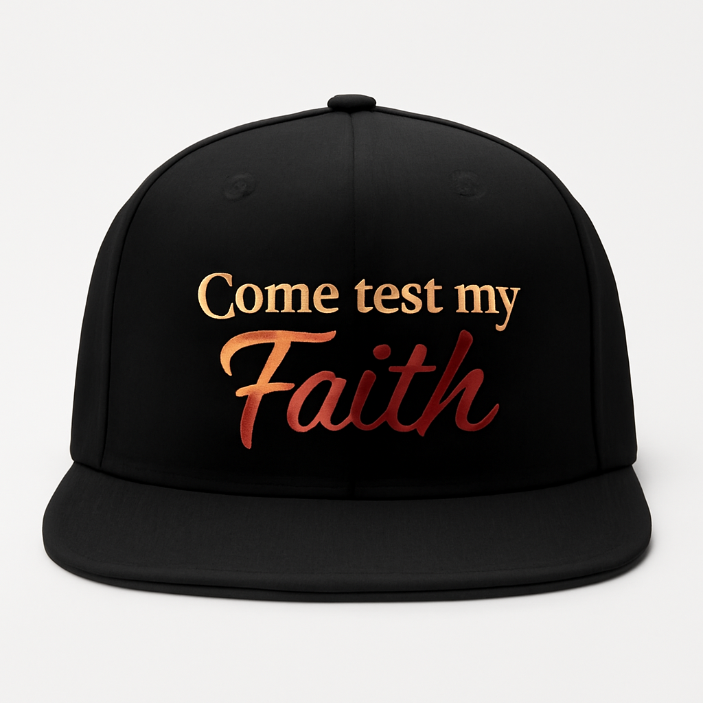 Come Test My Faith Fitted Cap